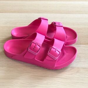 Birkenstock Classic Double Strap Pink Sandals Kids Size 33.